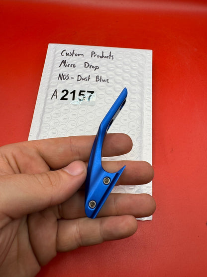 Custom Products Micro Drop NOS-Dust Blue - used paintball drop forward / micro drop asa adapter - dust blue
