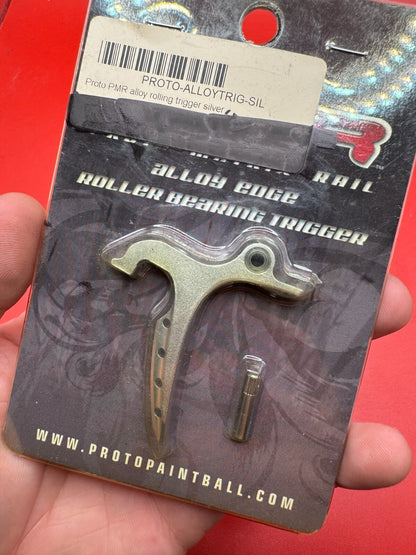 Dye/Proto PMR Alloy Trigger NOS-Silver - used paintball trigger - silver