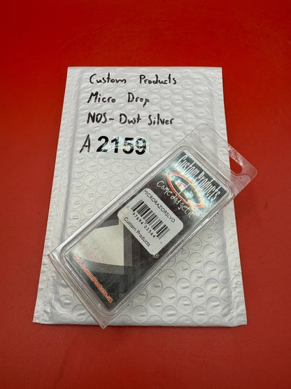 Custom Products Micro Drop NOS-Dust Silver - used paintball drop forward / asa adapter - dust silver