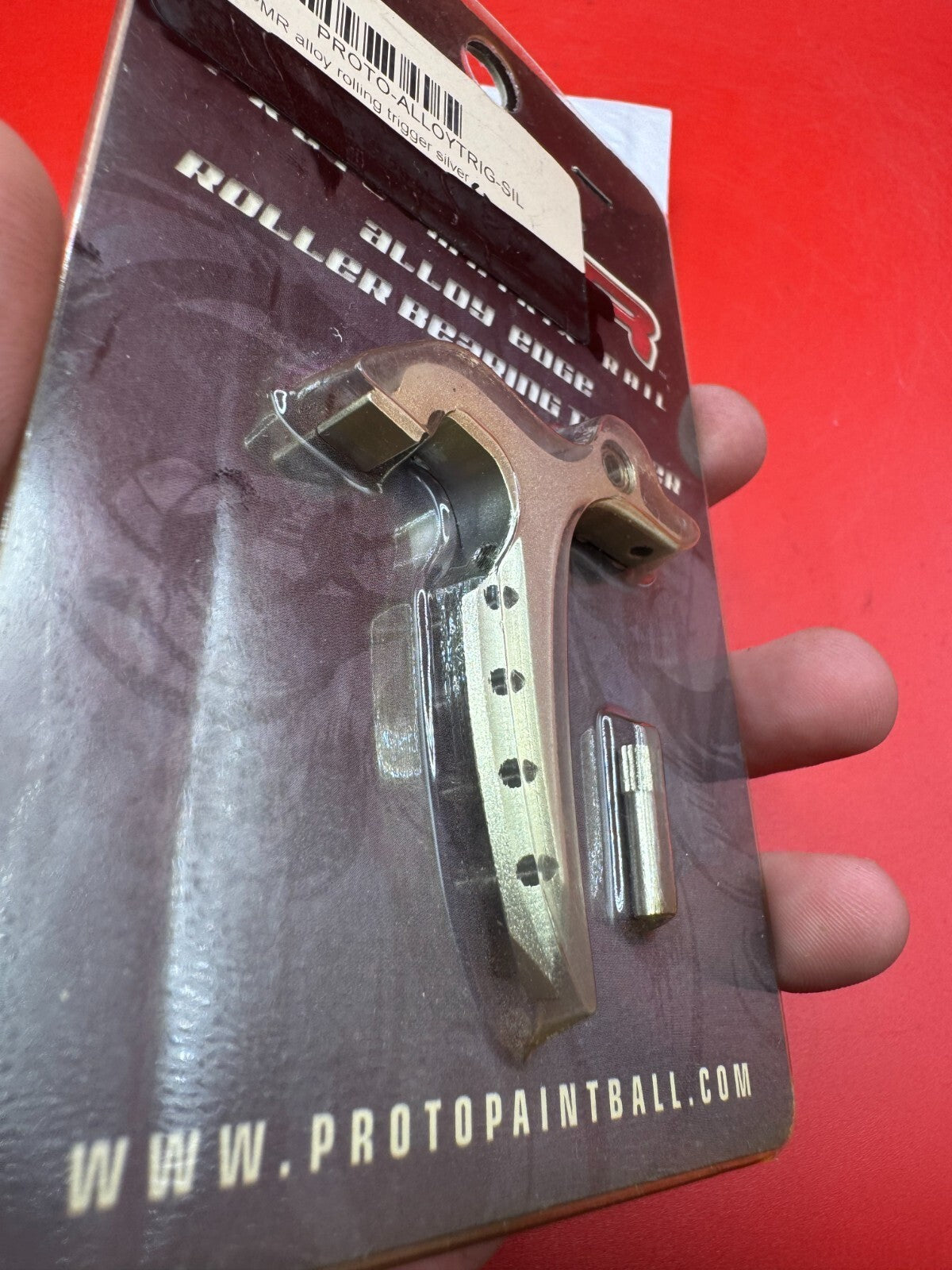 Dye/Proto PMR Alloy Trigger NOS-Silver - used paintball trigger - silver