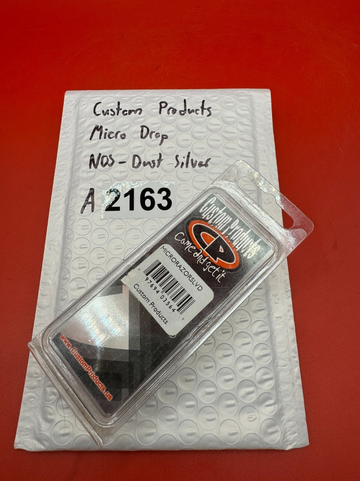 Custom Products Micro Drop NOS-Dust Silver - used paintball trigger - dust silver