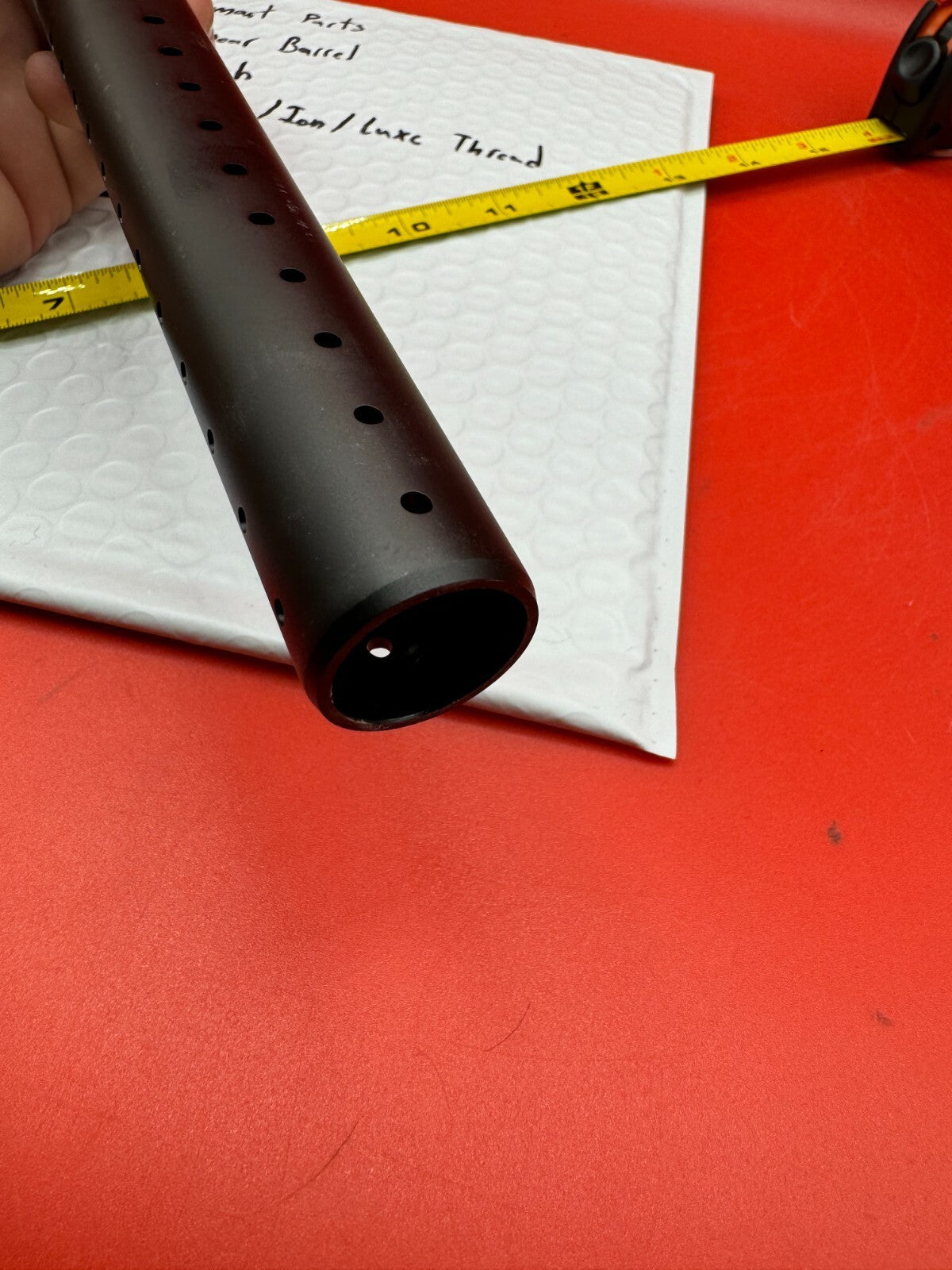 Smart Parts Linear Barrel 16 inch Impulse/Ion/Luxe Thread NOS-Black - used paintball barrel - black