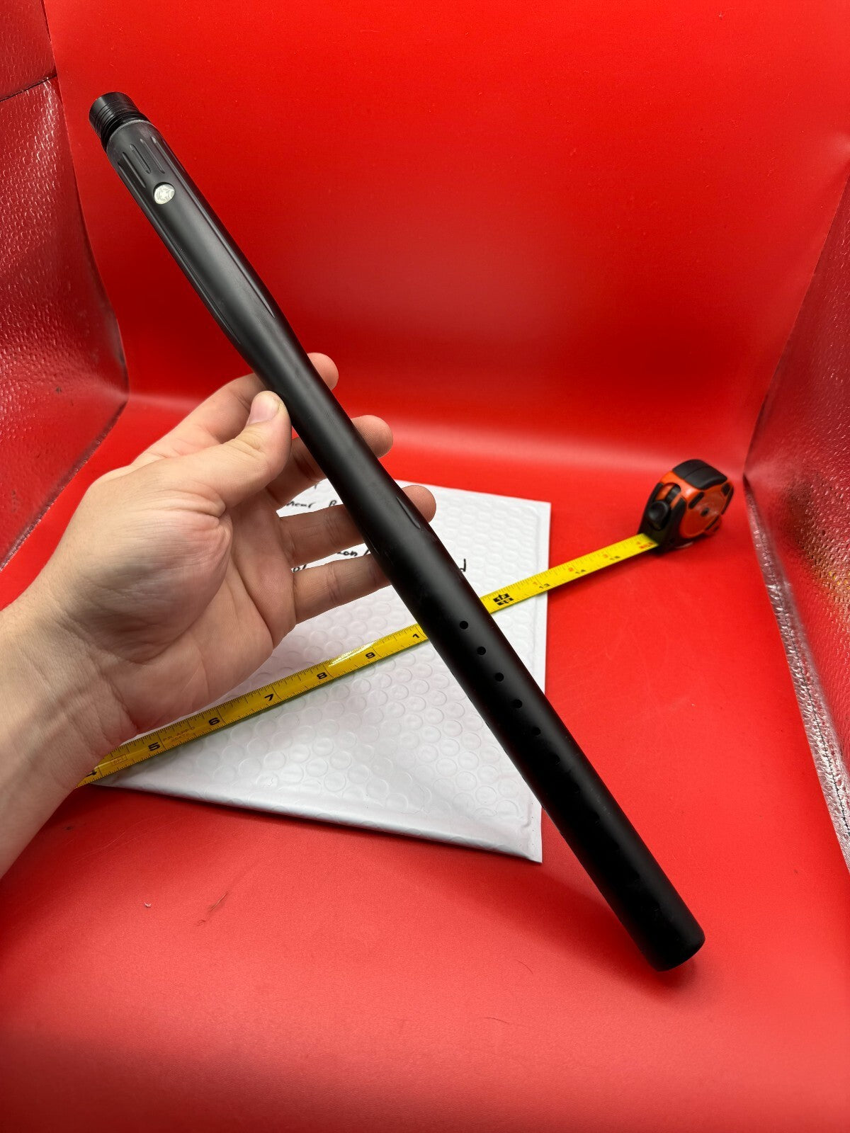 Smart Parts Linear Barrel 16 inch Impulse/Ion/Luxe Thread NOS-Black - used paintball barrel - black
