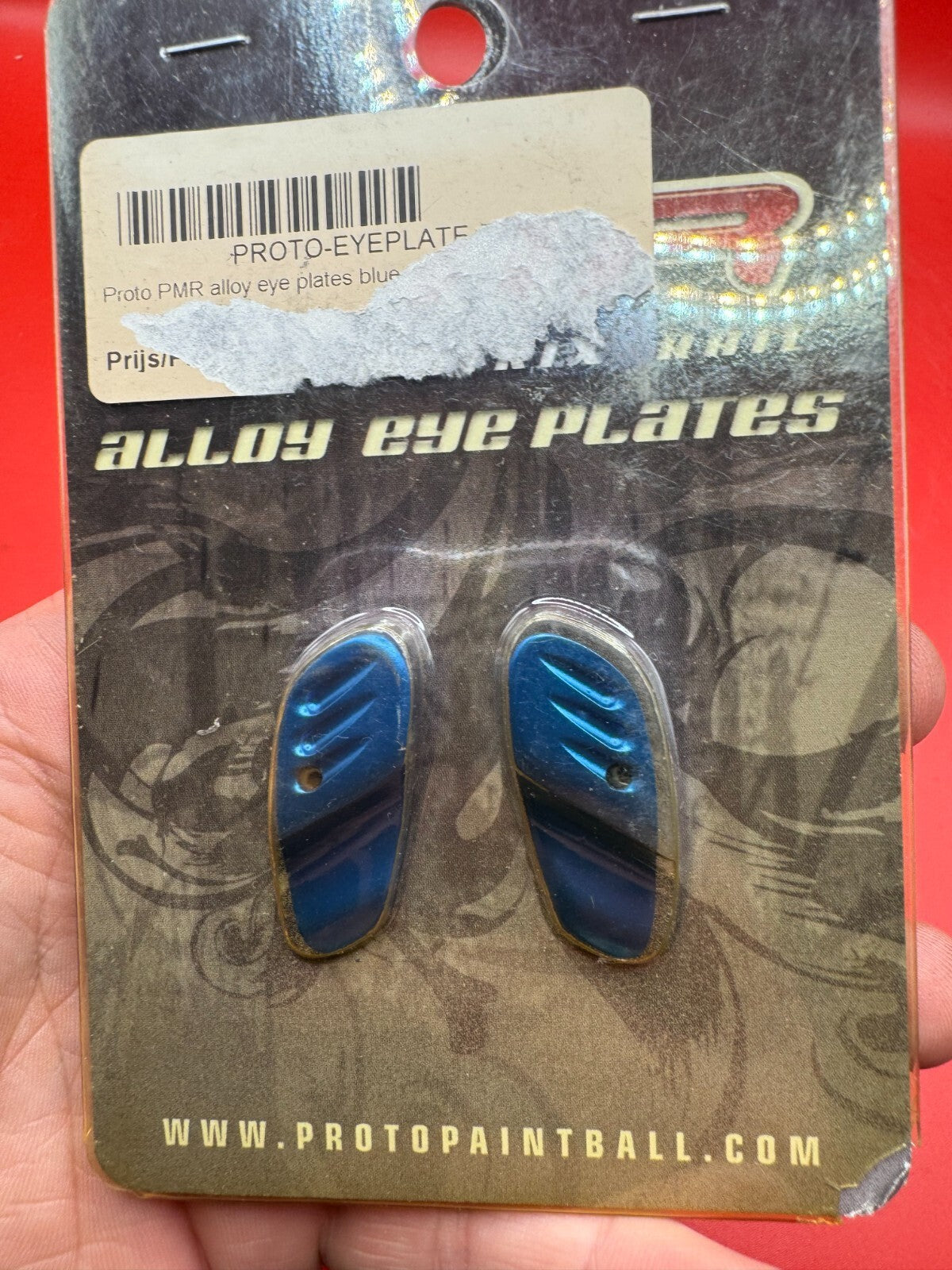 Dye/Proto PMR Alloy Eye Covers NOS-Blue - used paintball eye covers - blue anno