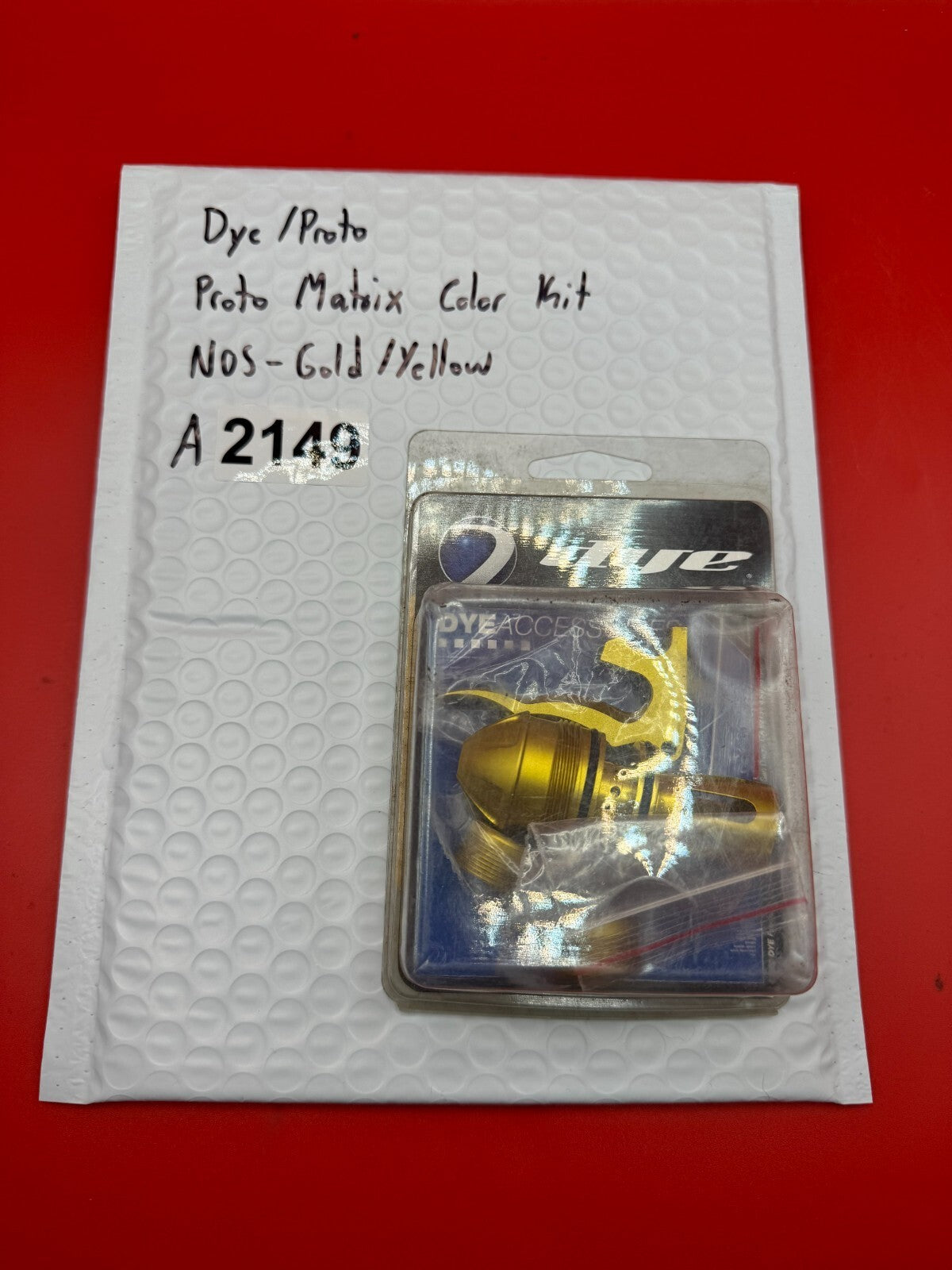 Dye/Proto Proto Matrix Color Kit NOS-Gold/Yellow - used paintball color kit / accent parts kit - gold/yellow anno