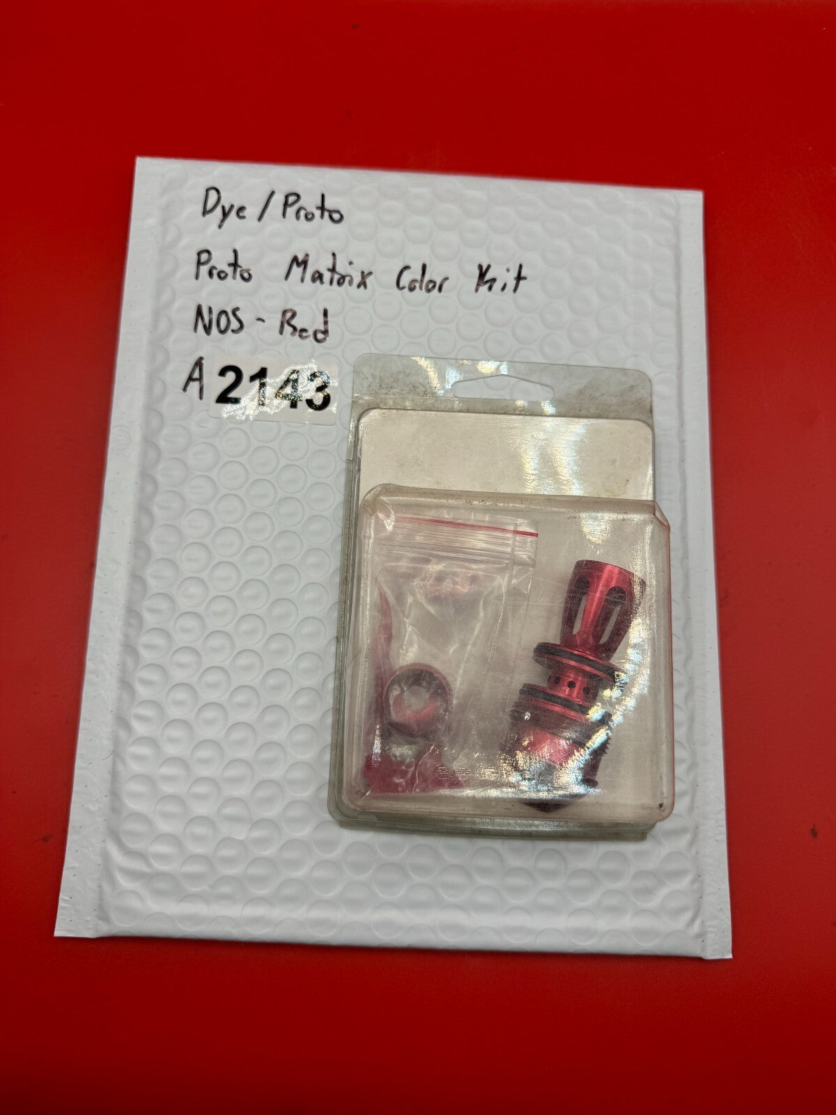 Dye/Proto Proto Matrix Color Kit NOS-Red - used paintball color accessory kit - red anno