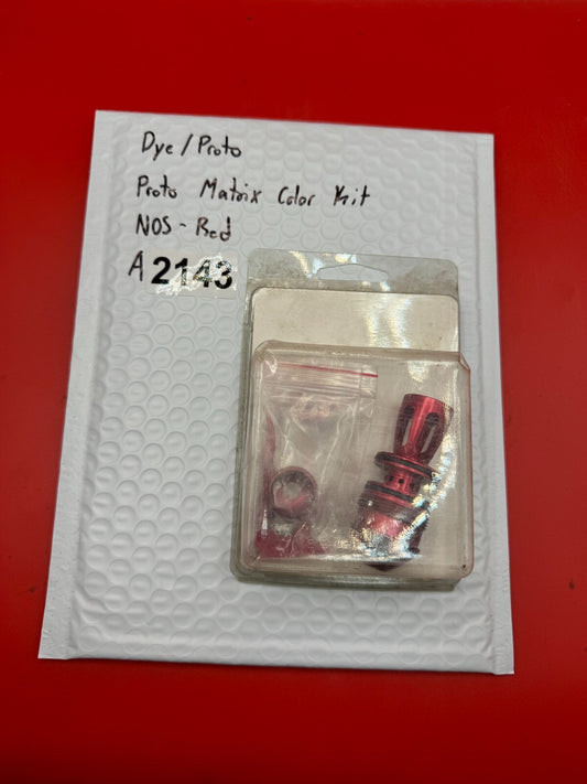 Dye/Proto Proto Matrix Color Kit NOS-Red - used paintball color accessory kit - red anno