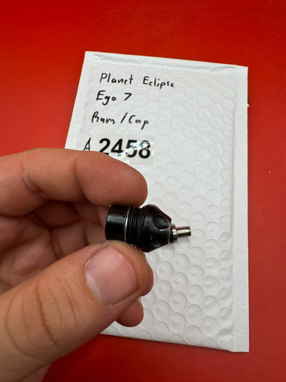 Planet Eclipse Ego 7 RAM/CAP - used paintball ram and ram cap - black/silver