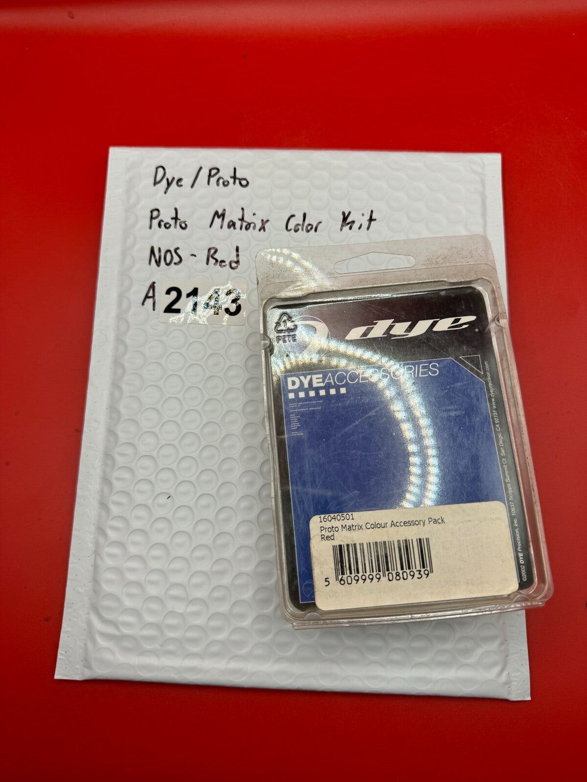 Dye/Proto Proto Matrix Color Kit NOS-Red - used paintball color accessory kit - red anno