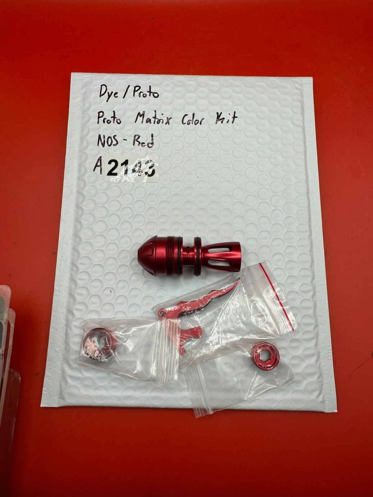 Dye/Proto Proto Matrix Color Kit NOS-Red - used paintball color accessory kit - red anno