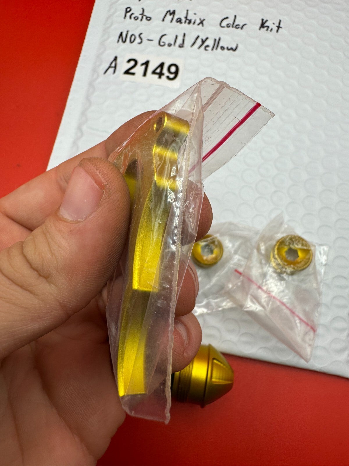 Dye/Proto Proto Matrix Color Kit NOS-Gold/Yellow - used paintball color kit / accent parts kit - gold/yellow anno