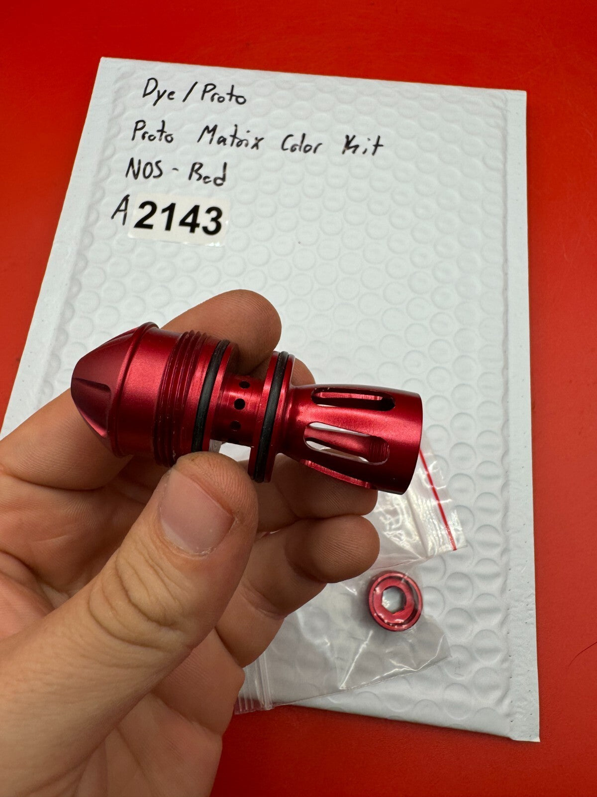 Dye/Proto Proto Matrix Color Kit NOS-Red - used paintball color accessory kit - red anno