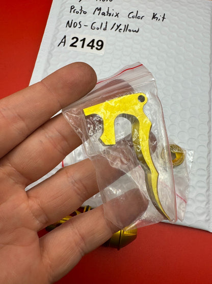 Dye/Proto Proto Matrix Color Kit NOS-Gold/Yellow - used paintball color kit / accent parts kit - gold/yellow anno