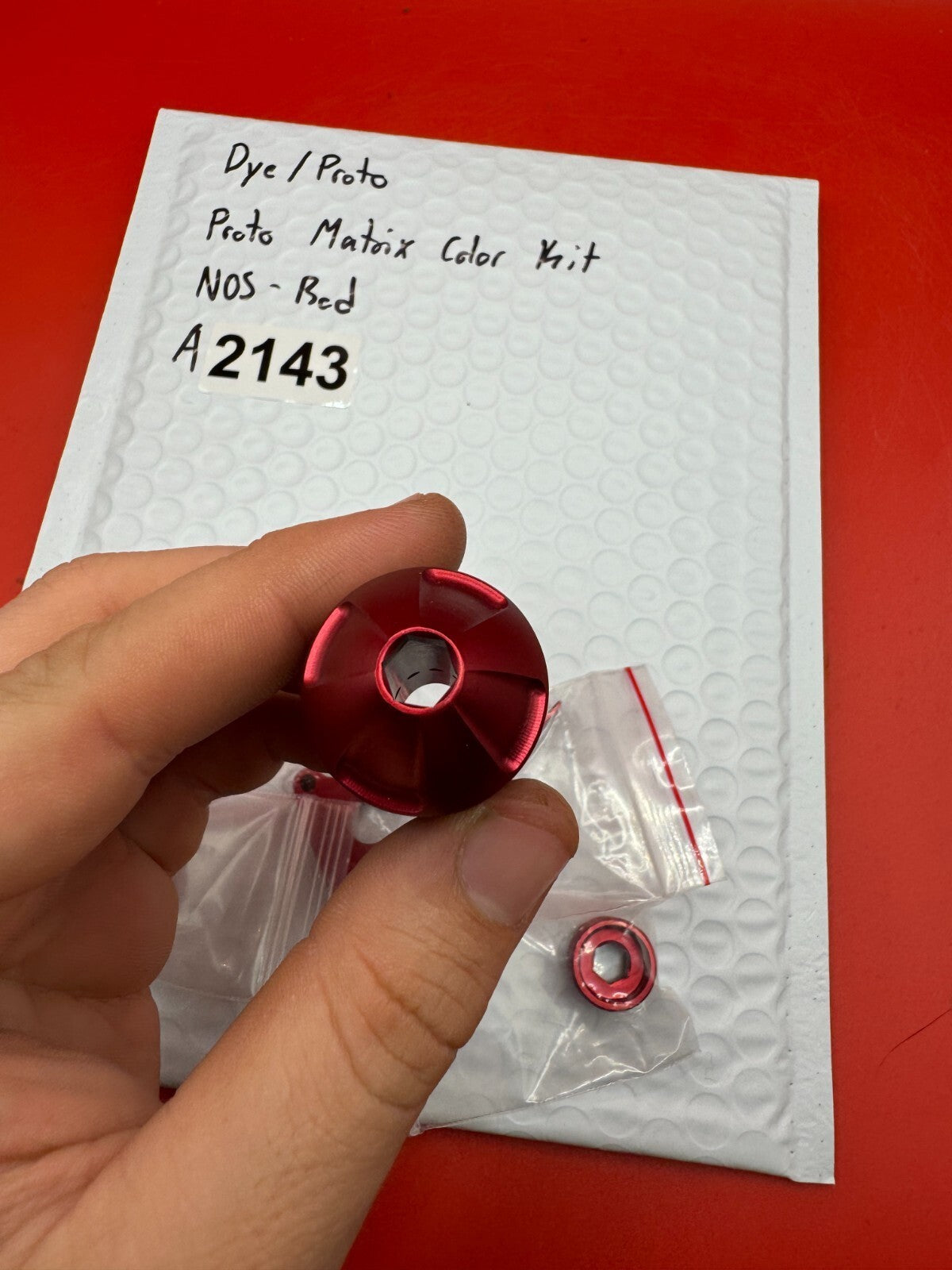 Dye/Proto Proto Matrix Color Kit NOS-Red - used paintball color accessory kit - red anno