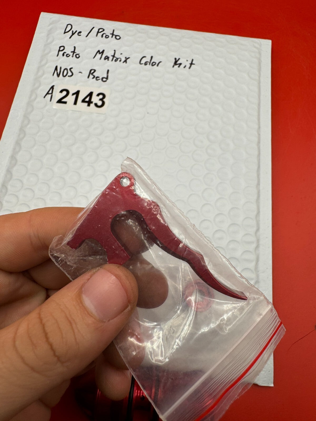 Dye/Proto Proto Matrix Color Kit NOS-Red - used paintball color accessory kit - red anno