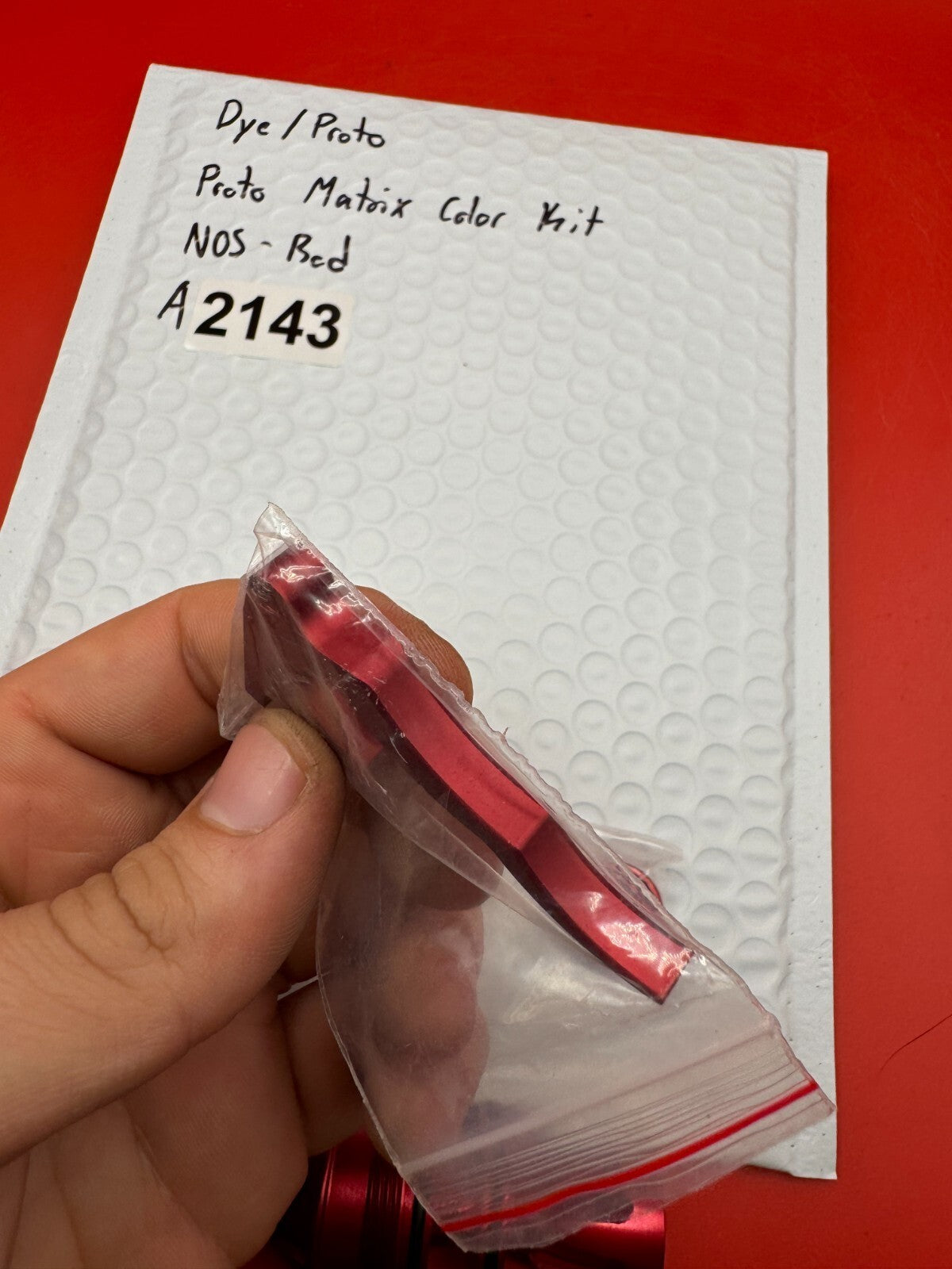 Dye/Proto Proto Matrix Color Kit NOS-Red - used paintball color accessory kit - red anno
