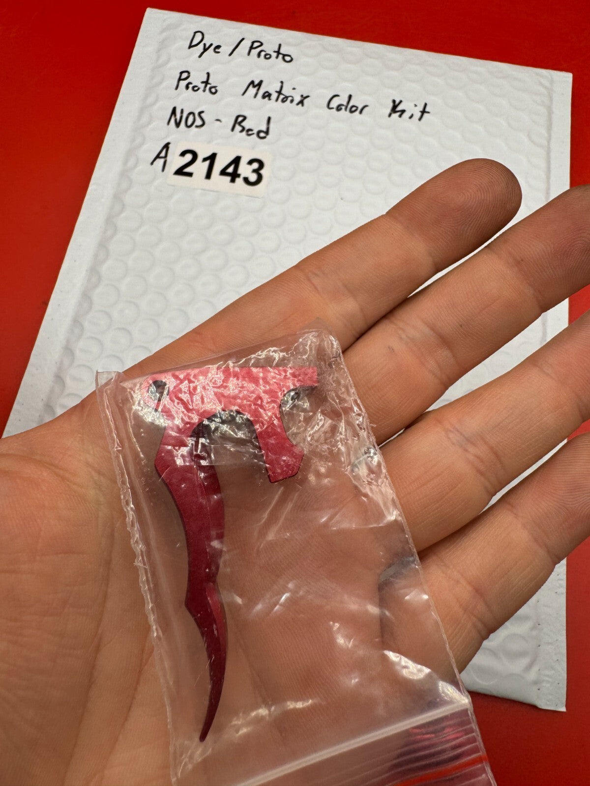 Dye/Proto Proto Matrix Color Kit NOS-Red - used paintball color accessory kit - red anno
