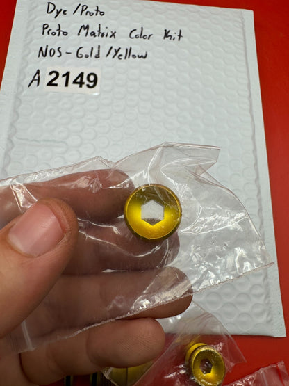 Dye/Proto Proto Matrix Color Kit NOS-Gold/Yellow - used paintball color kit / accent parts kit - gold/yellow anno