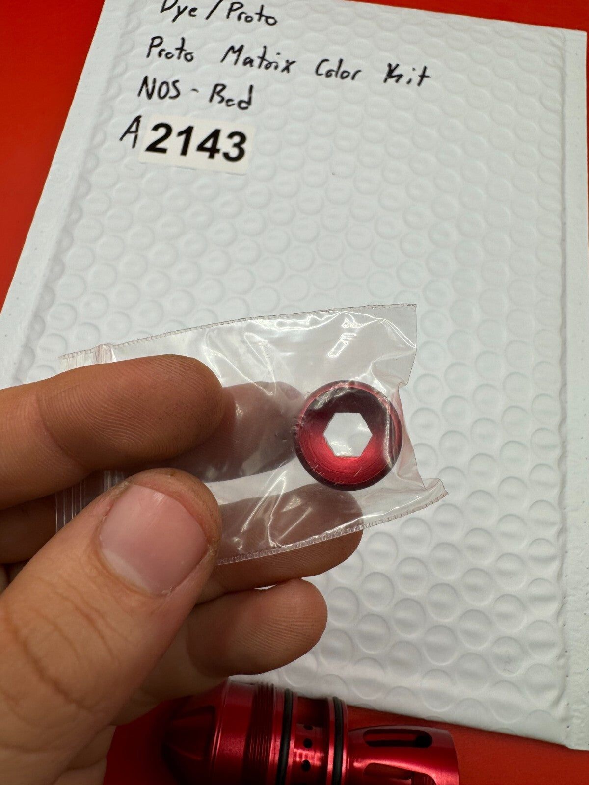 Dye/Proto Proto Matrix Color Kit NOS-Red - used paintball color accessory kit - red anno