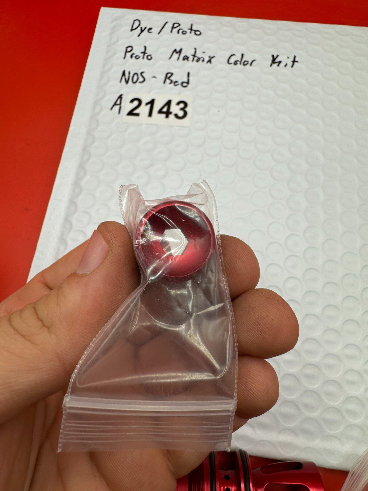 Dye/Proto Proto Matrix Color Kit NOS-Red - used paintball color accessory kit - red anno