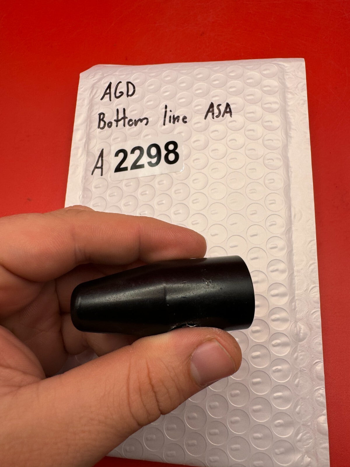 AGD Bottom Line ASA - used paintball bottom line asa - black