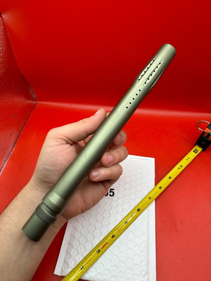 WGP 10 inch Paintball Barrel AC Thread - used paintball barrel - olive/titanium anno