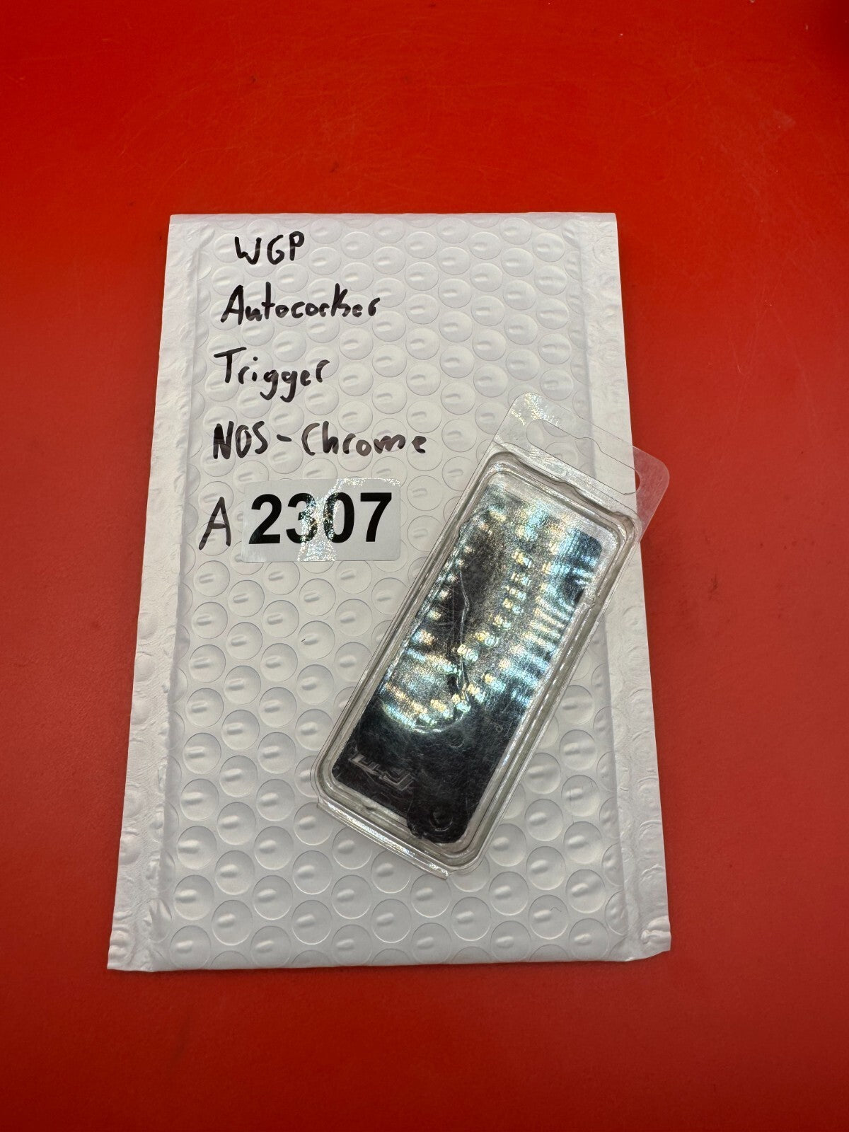 WGP Autococker Trigger NOS-Chrome - used paintball trigger - chrome
