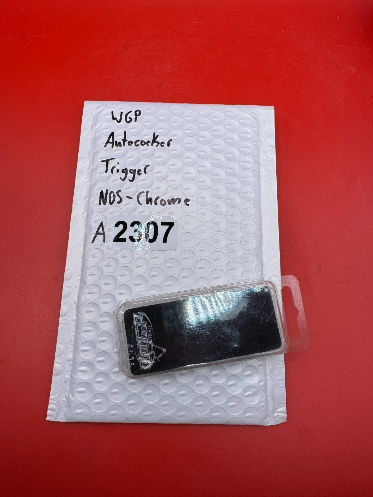 WGP Autococker Trigger NOS-Chrome - used paintball trigger - chrome