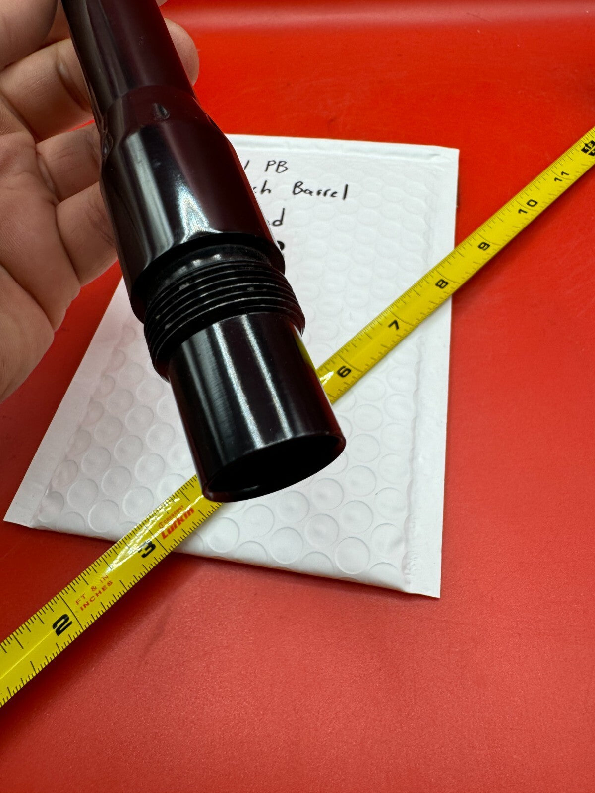 Evil PB 12 inch Paintball Barrel AC Thread - used paintball barrel - black