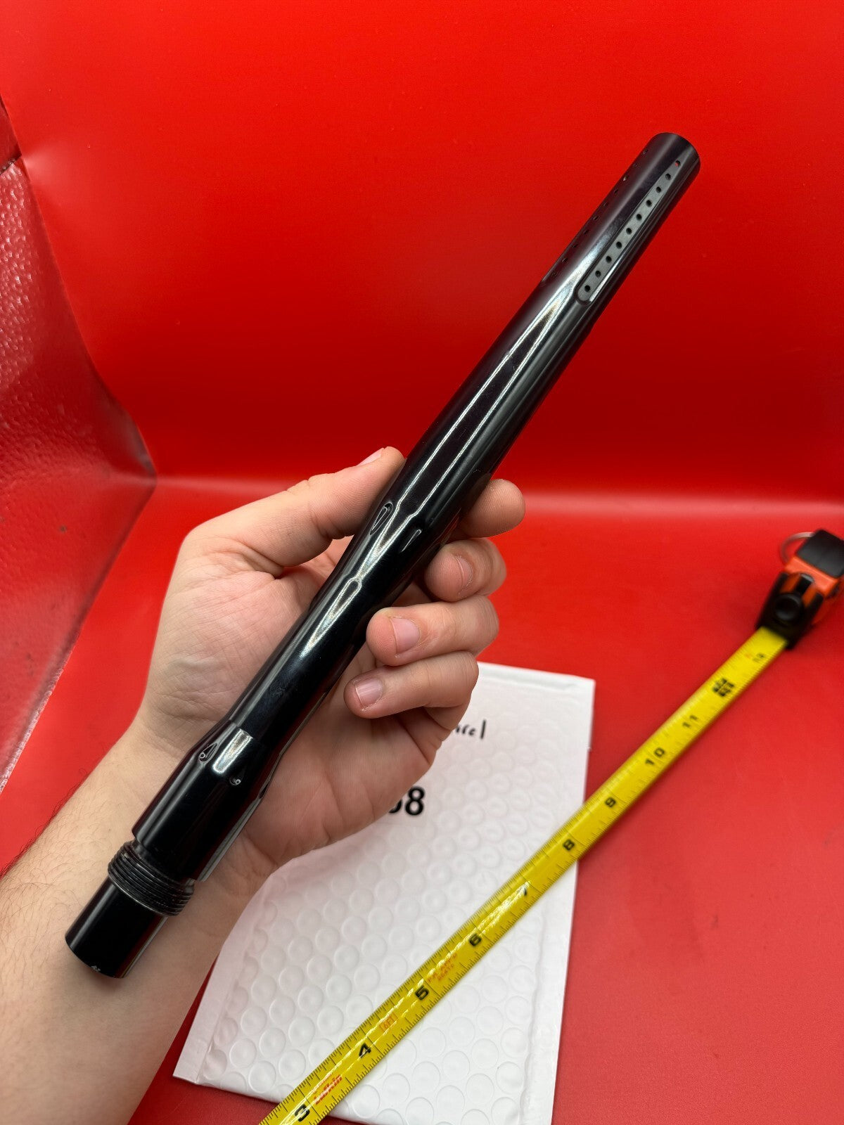Evil PB 12 inch Paintball Barrel AC Thread - used paintball barrel - black