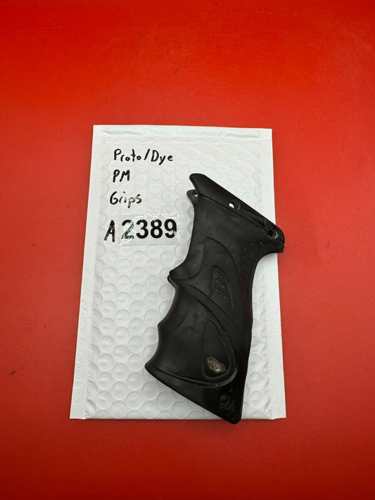 Proto/Dye PM Grips - used paintball grip panel - black