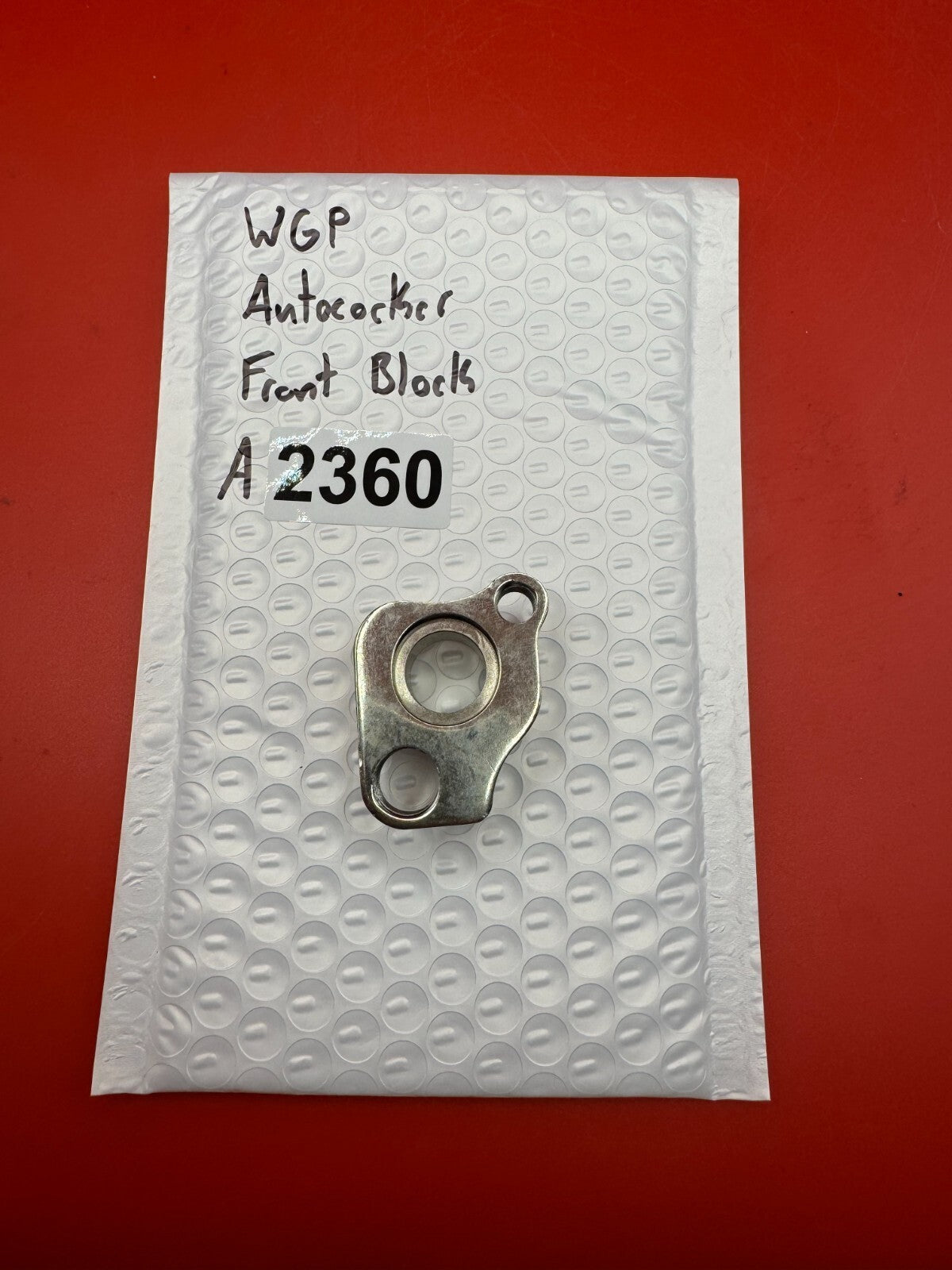 WGP Autococker Front Block - used paintball front block - silver