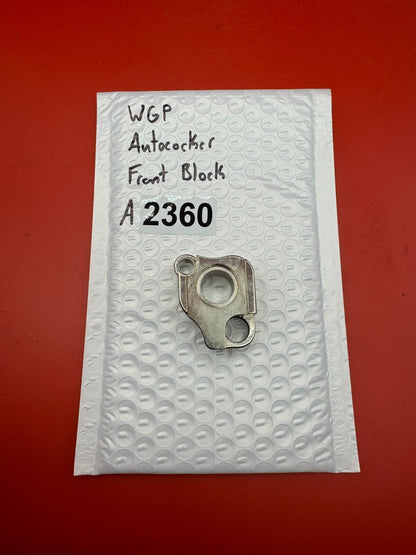 WGP Autococker Front Block - used paintball front block - silver