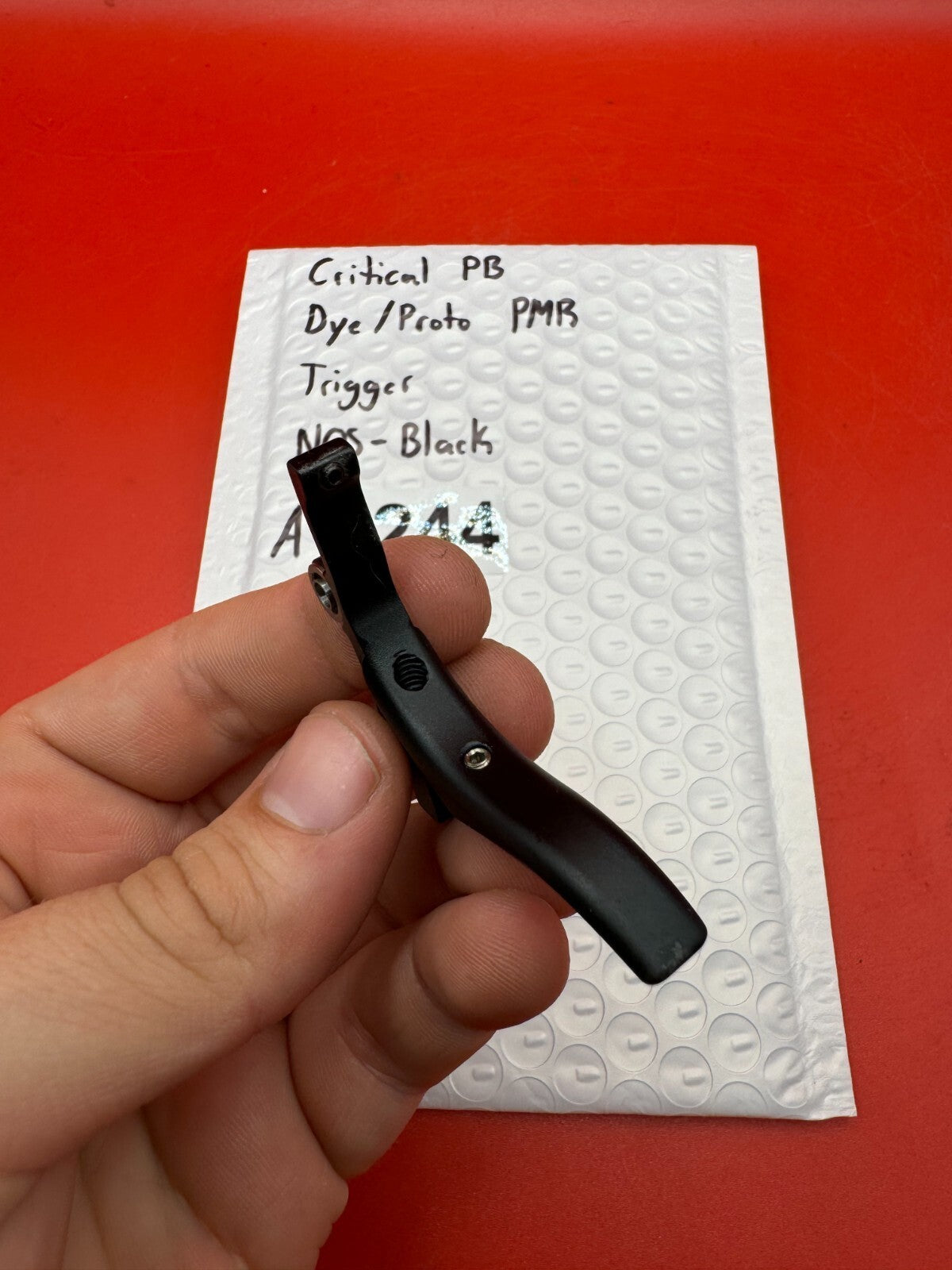 Critical PB Dye/Proto PMR Trigger NOS-Black - used paintball trigger - black