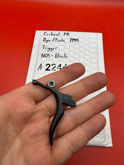 Critical PB Dye/Proto PMR Trigger NOS-Black - used paintball trigger - black