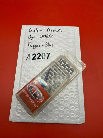 Custom Products Dye DM6/7 Trigger-Blue - used paintball trigger - blue anno