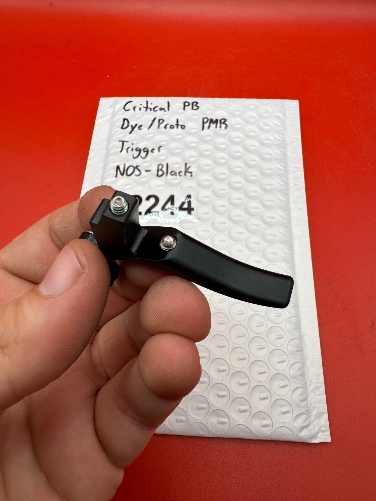 Critical PB Dye/Proto PMR Trigger NOS-Black - used paintball trigger - black