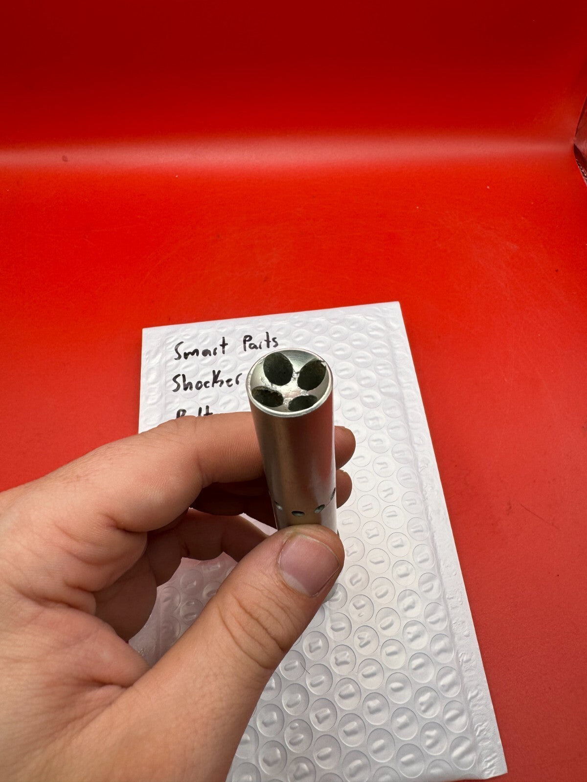 Smart Parts Shocker SFT Bolt - used paintball bolt - silver