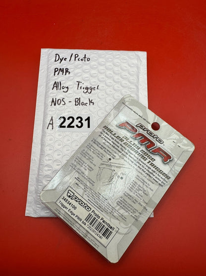 Dye/Proto PMR Alloy Trigger NOS-Black - used paintball trigger - black