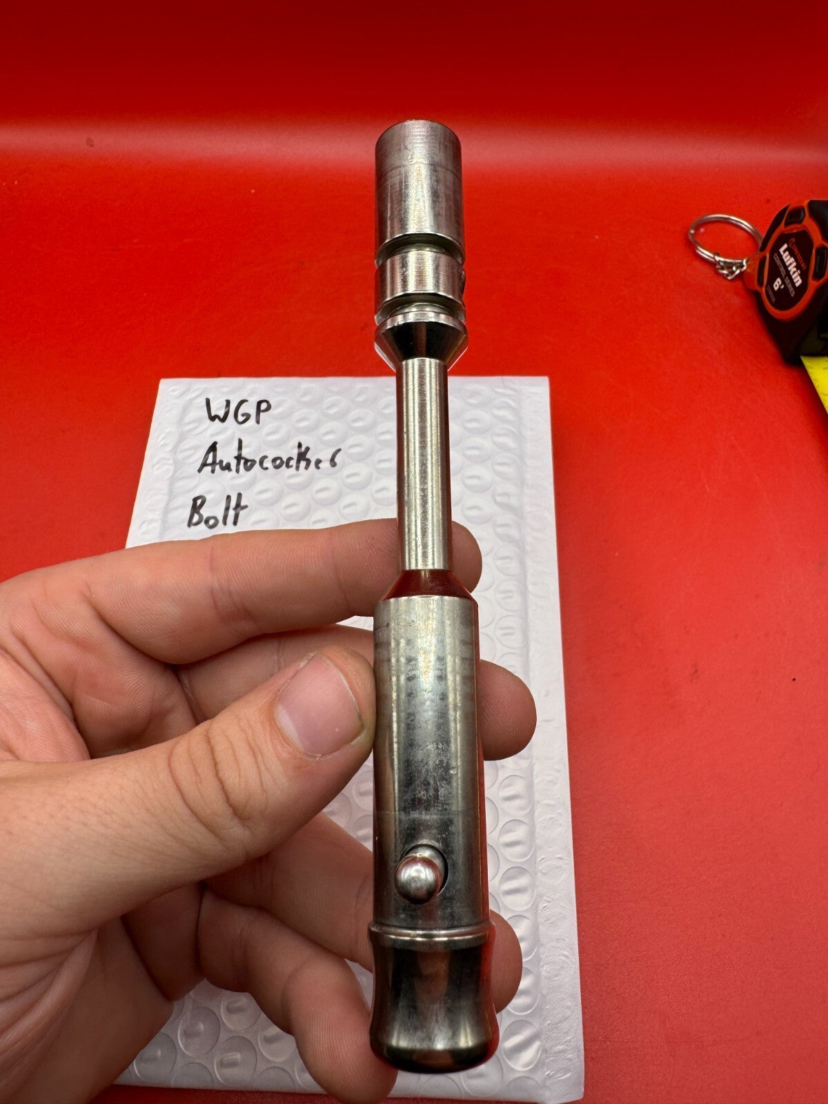 WGP Autococker Bolt - used paintball bolt - silver
