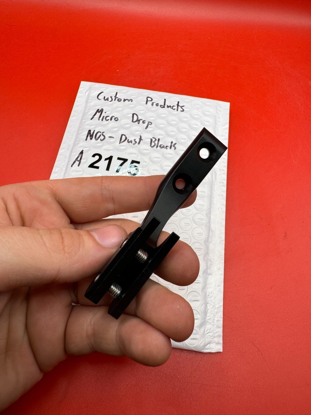Custom Products Micro Drop NOS-Dust Black - used paintball drop forward / micro drop asa - dust black