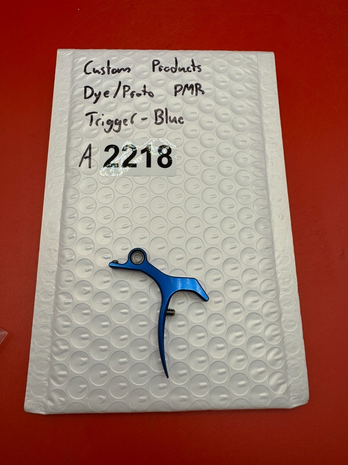 Custom Products Dye/Proto PMR Trigger-Blue - used paintball trigger - blue anno