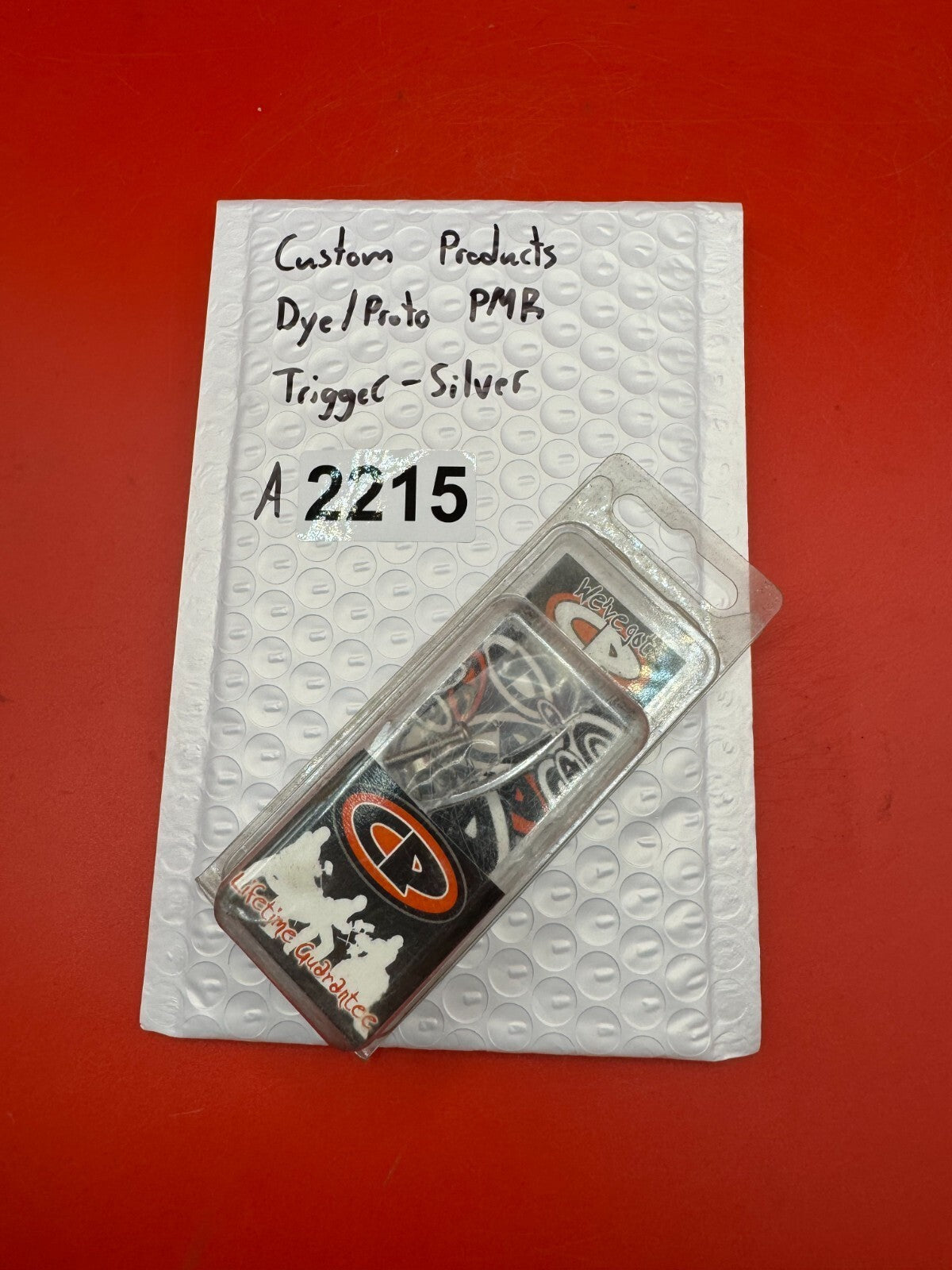 Custom Products Dye/Proto PMR Trigger-Silver - used paintball trigger - silver