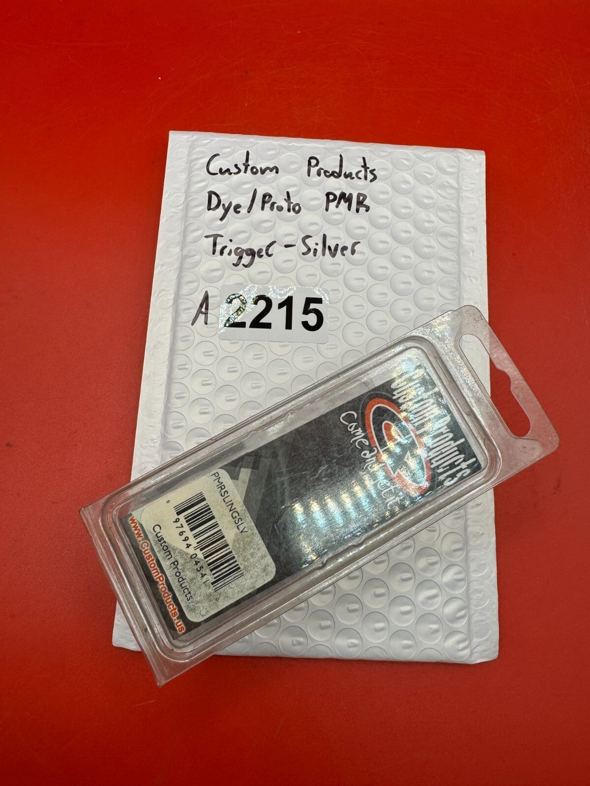 Custom Products Dye/Proto PMR Trigger-Silver - used paintball trigger - silver