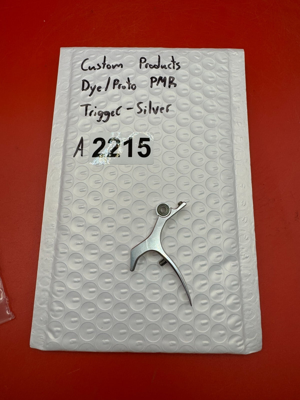 Custom Products Dye/Proto PMR Trigger-Silver - used paintball trigger - silver