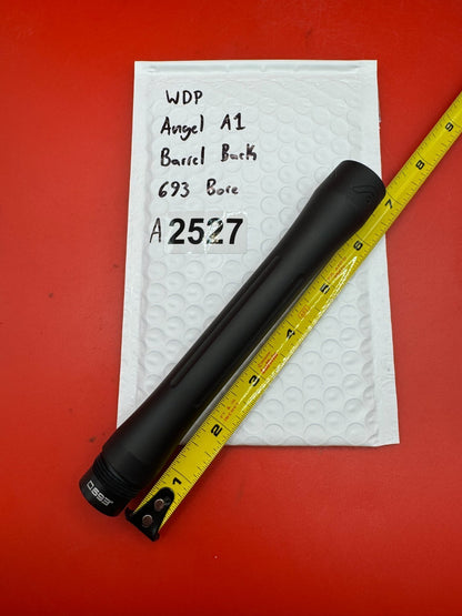 WDP Angel A1 Paintball Barrel Back 693 Bore - used paintball barrel back - black