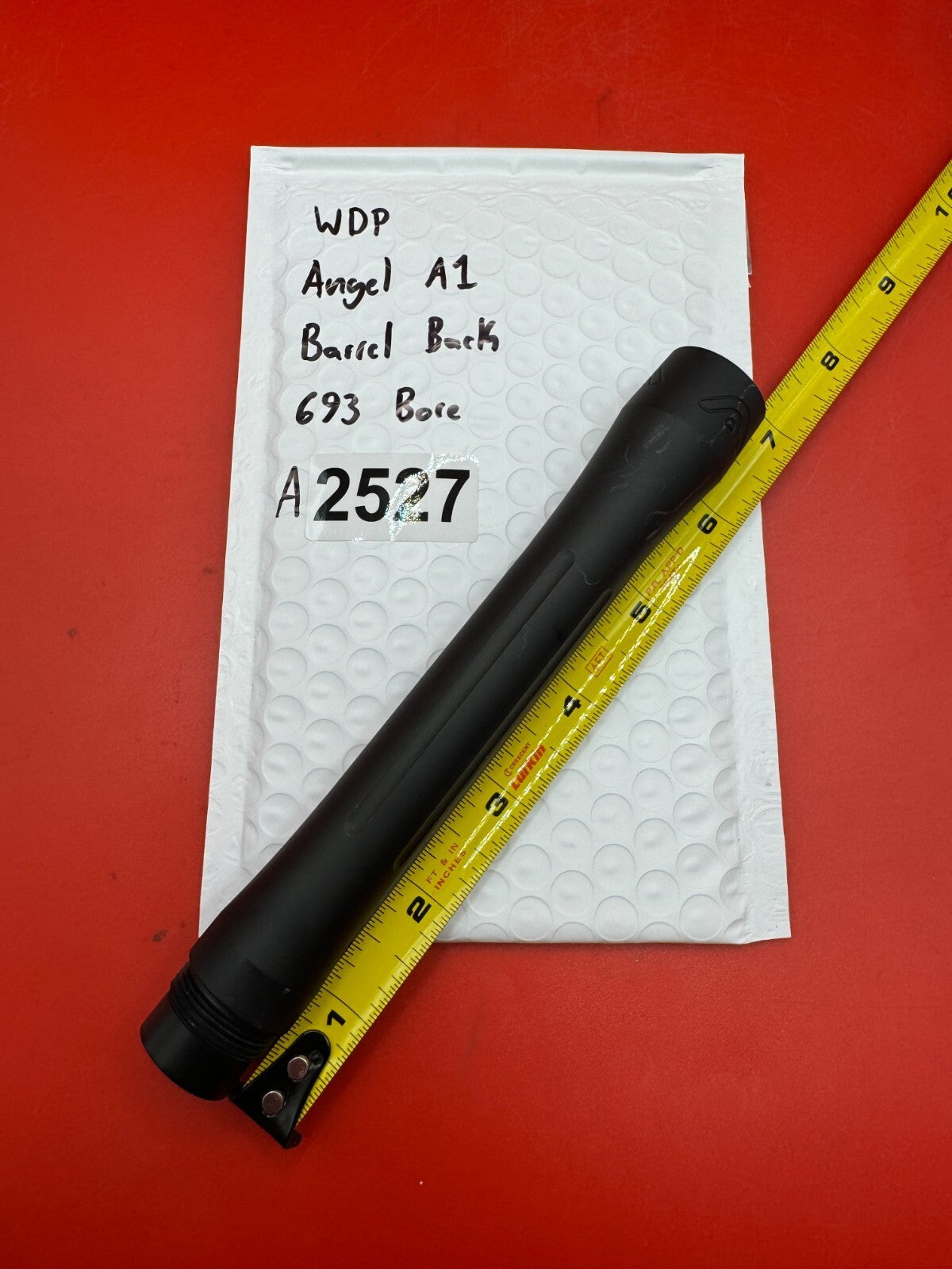 WDP Angel A1 Paintball Barrel Back 693 Bore - used paintball barrel back - black
