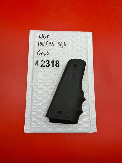 WGP 1911/45 Style Grips - used paintball grip panel - black