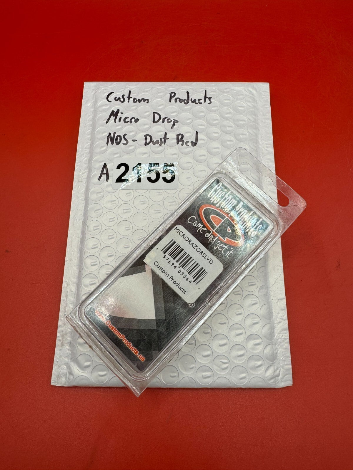 Custom Products Micro Drop NOS-Dust Red - used paintball drop forward / micro drop asa adapter - dust red