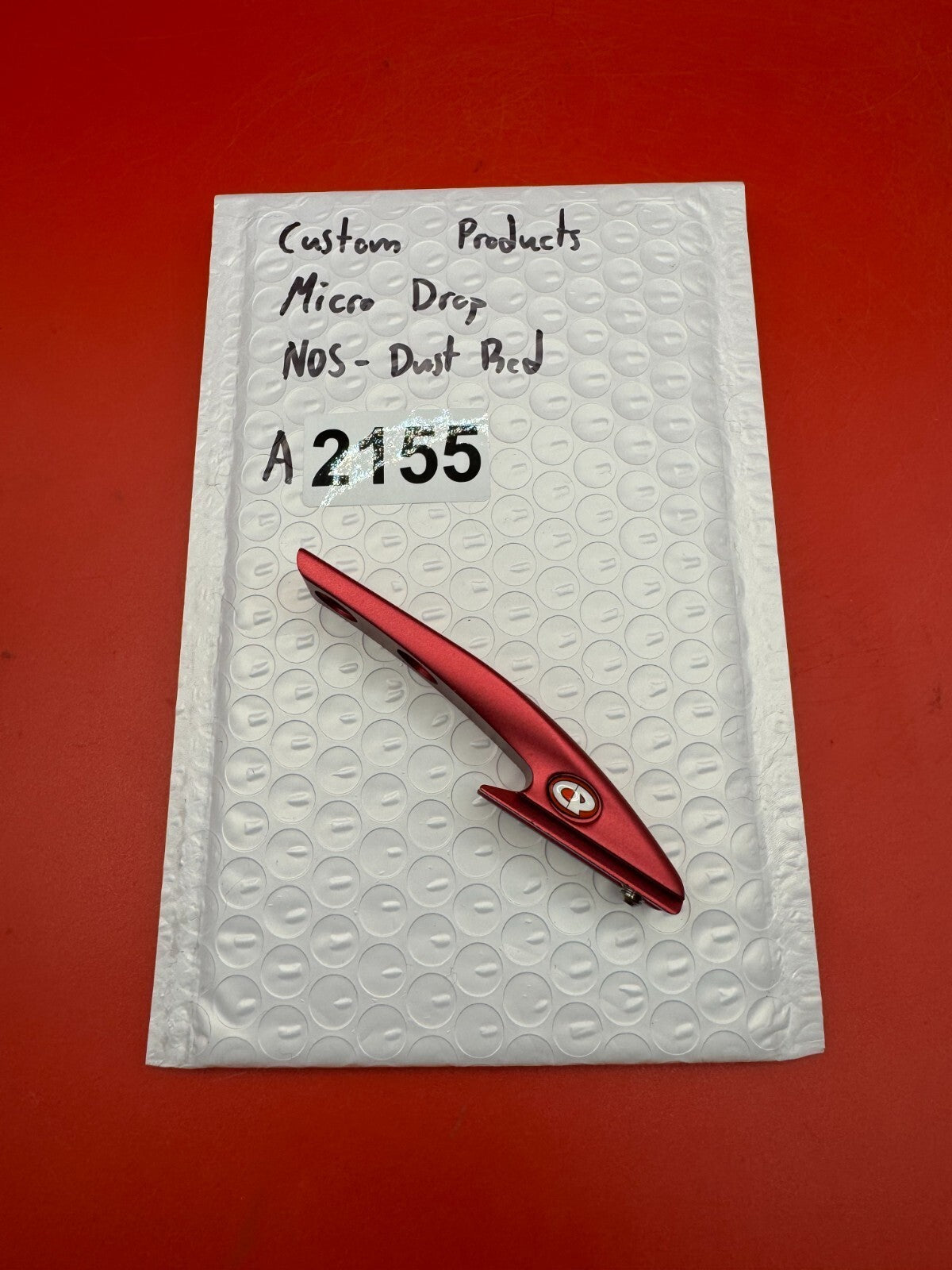 Custom Products Micro Drop NOS-Dust Red - used paintball drop forward / micro drop asa adapter - dust red